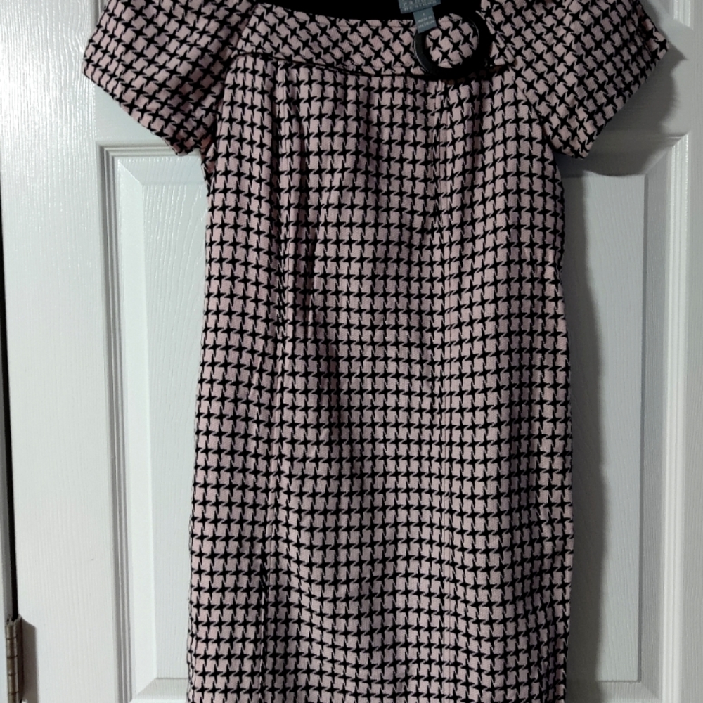 Pink and Black Dress